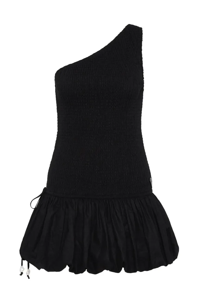 Aje Dresses Airlie One Shoulder Mini Dress Black 8211 Women Aje Dresses Airlie One Shoulder Mini Dress Black 8211 Women