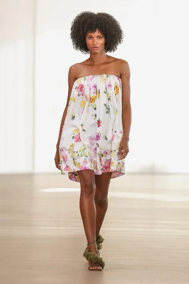 Aje Dresses Ayla Strapless Mini Dress Scattered Floral 8211 Women Aje Dresses Ayla Strapless Mini Dress Scattered Floral 8211 Women