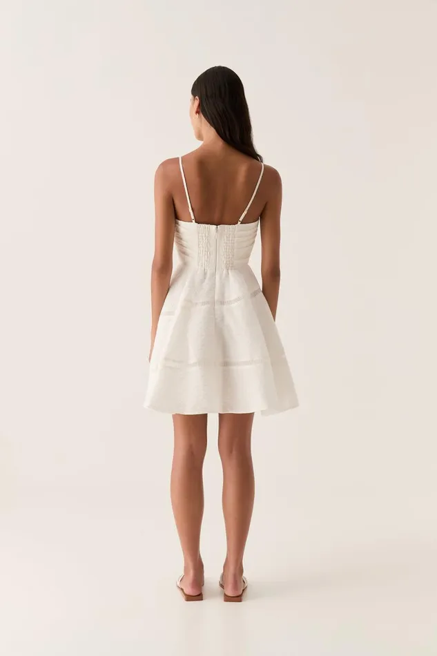 Aje Dresses Cinque Jacquard Mini Dress Ivory 8211 Women Aje Dresses Cinque Jacquard Mini Dress Ivory 8211 Women