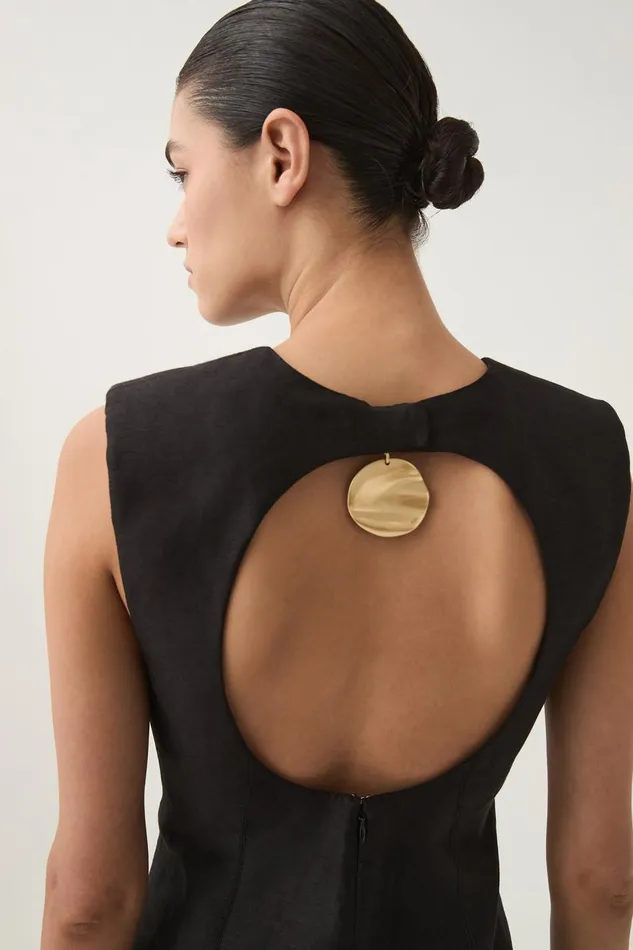 Aje Dresses Cove Pendant Mini Dress Black 8211 Women Aje Dresses Cove Pendant Mini Dress Black 8211 Women