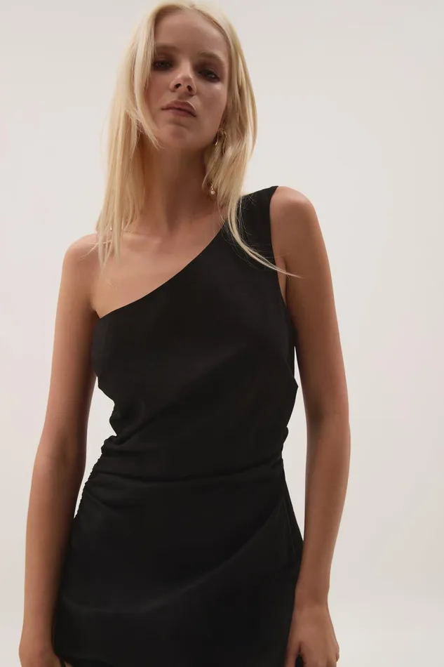 Aje Dresses Daze One Shoulder Maxi Dress Black 8211 Women Aje Dresses Daze One Shoulder Maxi Dress Black 8211 Women