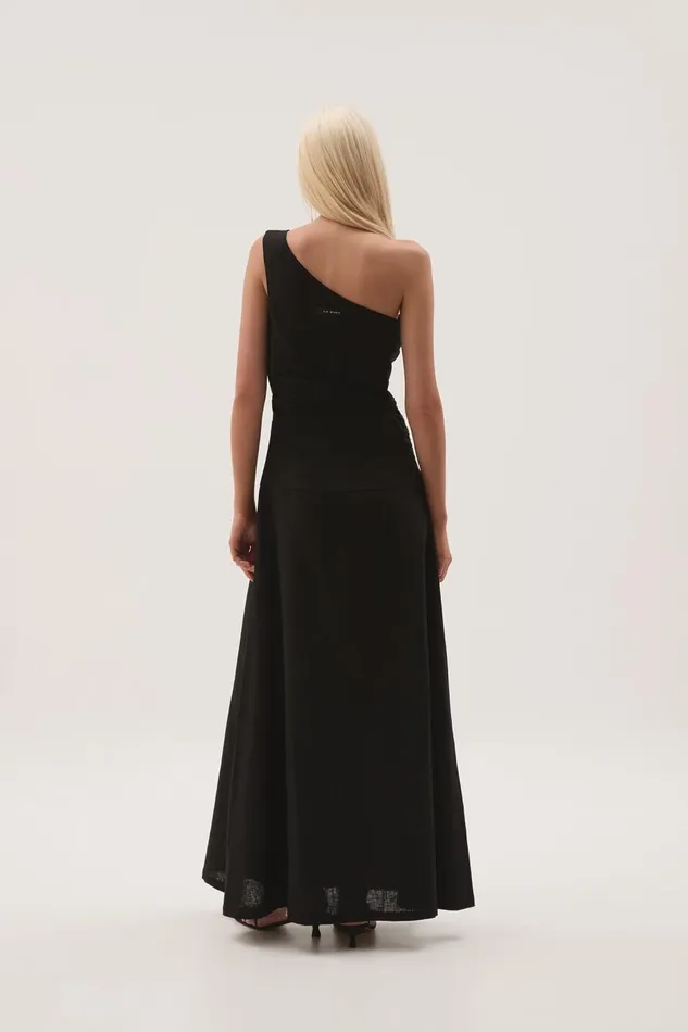 Aje Dresses Daze One Shoulder Maxi Dress Black 8211 Women Aje Dresses Daze One Shoulder Maxi Dress Black 8211 Women