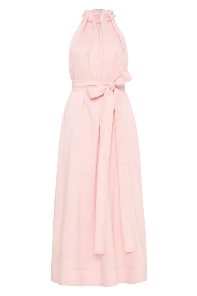 Aje Dresses Mariel Trapeze Midi Dress Soft Pink 8211 Women Aje Dresses Mariel Trapeze Midi Dress Soft Pink 8211 Women