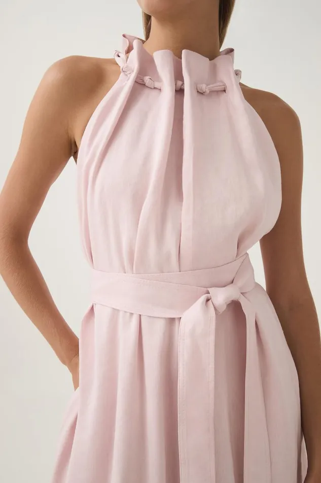 Aje Dresses Mariel Trapeze Midi Dress Soft Pink 8211 Women Aje Dresses Mariel Trapeze Midi Dress Soft Pink 8211 Women