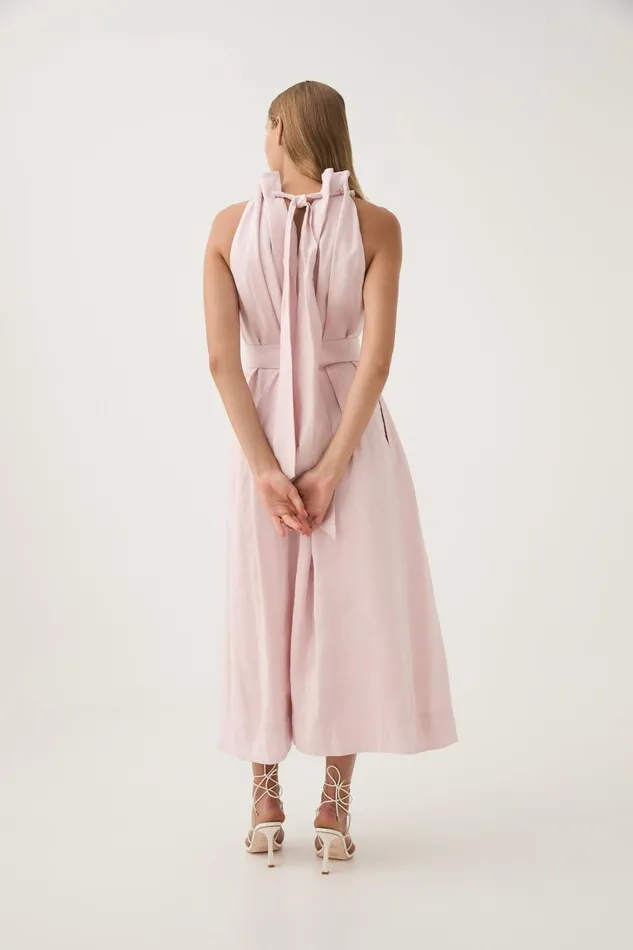 Aje Dresses Mariel Trapeze Midi Dress Soft Pink 8211 Women Aje Dresses Mariel Trapeze Midi Dress Soft Pink 8211 Women