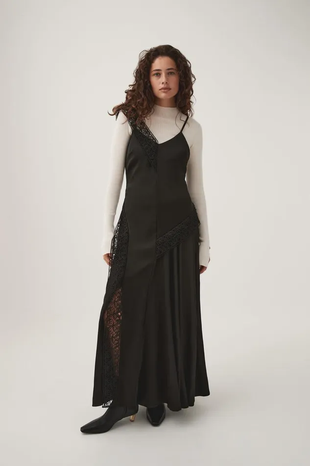 Aje Dresses Spirit Lace Maxi Dress Black 8211 Women