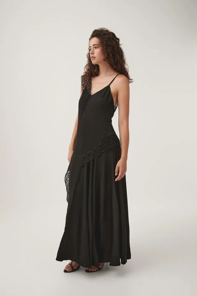 Aje Dresses Spirit Lace Maxi Dress Black 8211 Women Aje Dresses Spirit Lace Maxi Dress Black 8211 Women