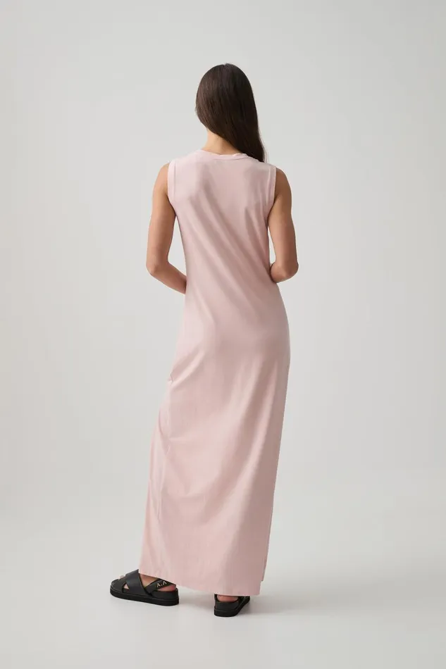 Aje Dresses Split Hem Jersey Dress 816 Blush Pink 8211 Women Aje Dresses Split Hem Jersey Dress 816 Blush Pink 8211 Women
