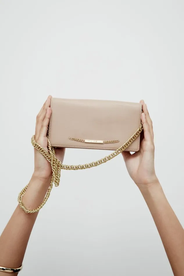 Aje Handbags and Wallets Almeida Chain Clutch Nude 8211 Women