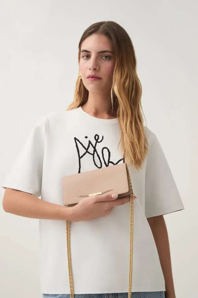 Aje Handbags and Wallets Almeida Chain Clutch Nude 8211 Women