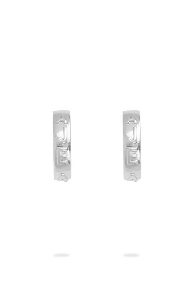 Aje Jewelry Instinct Hoop Stud Brushed Silver 8211 Women Aje Jewelry Instinct Hoop Stud Brushed Silver 8211 Women