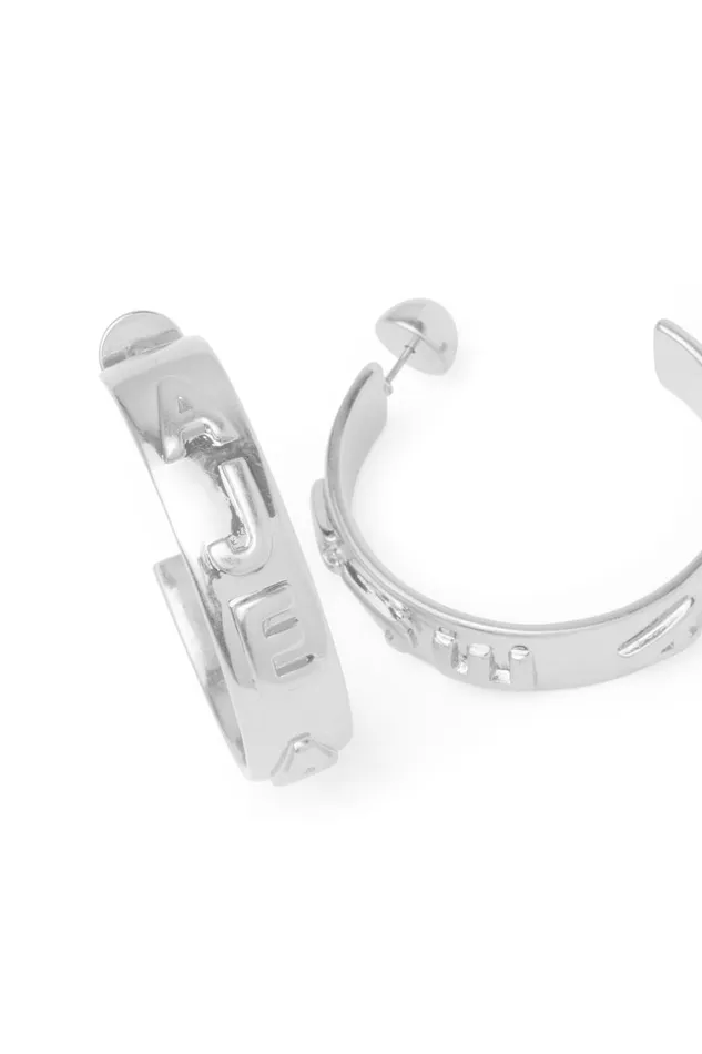 Aje Jewelry Instinct Hoop Stud Brushed Silver 8211 Women Aje Jewelry Instinct Hoop Stud Brushed Silver 8211 Women