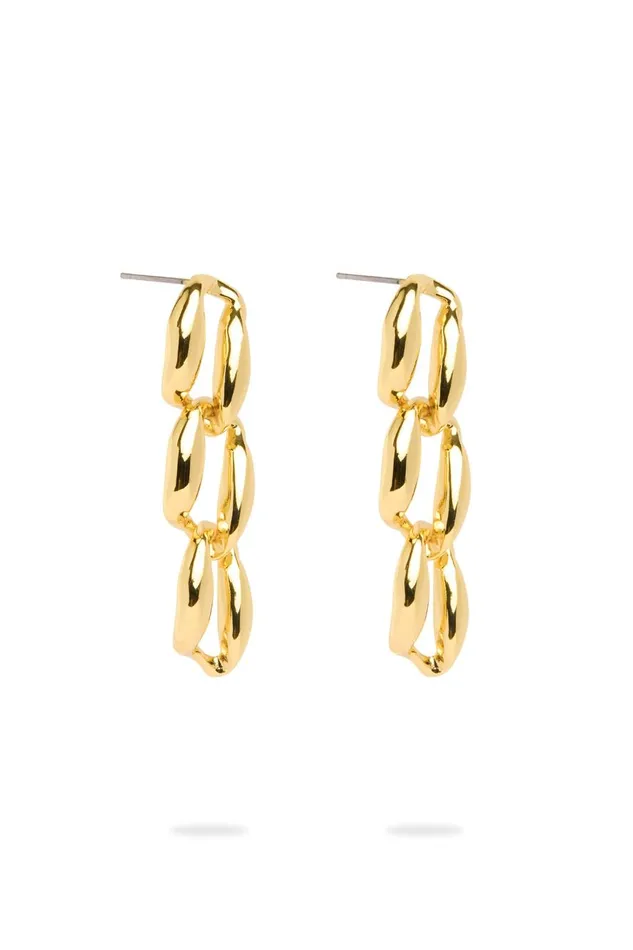 Aje Jewelry Paloma Mini Chain Drop Earring Gold 8211 Women Aje Jewelry Paloma Mini Chain Drop Earring Gold 8211 Women