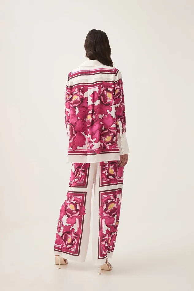 Aje Matching Sets Atomic Silk Relaxed Pant Boldly Blooming 8211 Women