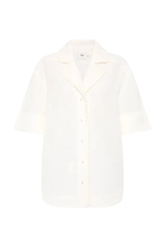 Aje Matching Sets Constance Whipstitch Shirt Ivory 8211 Women Aje Matching Sets Constance Whipstitch Shirt Ivory 8211 Women