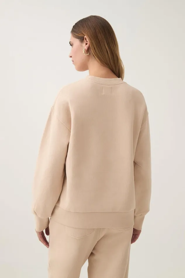 Aje Matching Sets Flores Crew Sweatshirt Sandstone 8211 Women