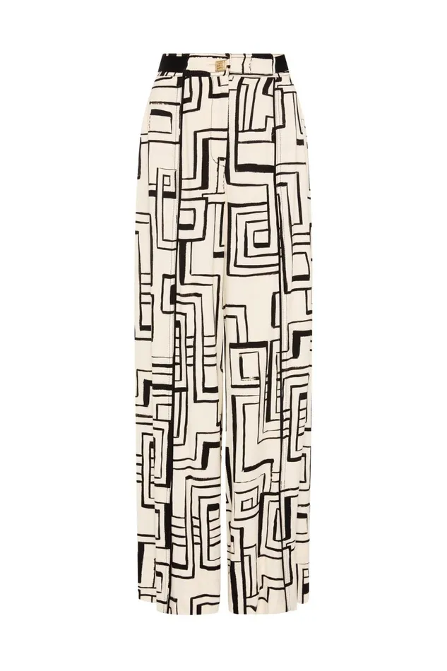 Aje Matching Sets Vortex Split Leg Pant Abstract Penrose 8211 Women