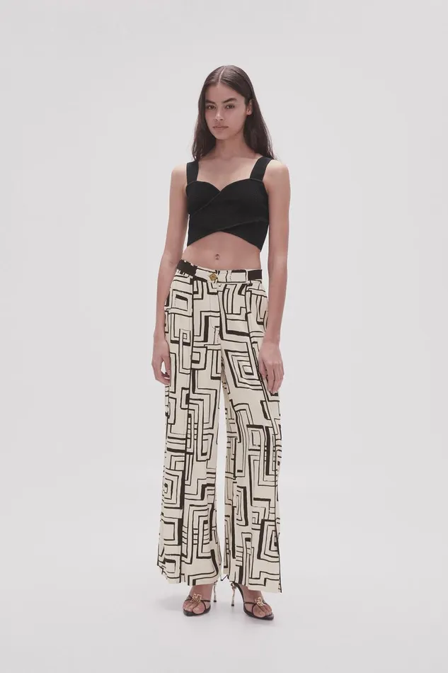 Aje Matching Sets Vortex Split Leg Pant Abstract Penrose 8211 Women