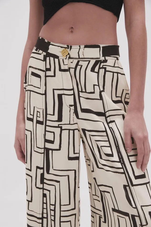 Aje Matching Sets Vortex Split Leg Pant Abstract Penrose 8211 Women