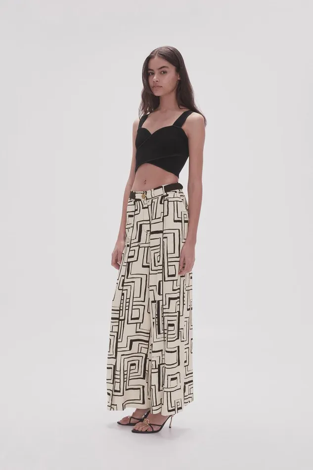 Aje Matching Sets Vortex Split Leg Pant Abstract Penrose 8211 Women