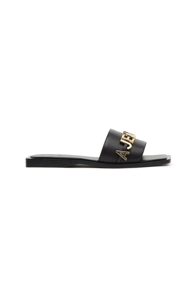 Aje Shoes Clarisse Logo Slide Black 8211 Women