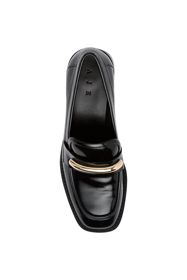 Aje Shoes Serena Crescent Loafer Black 8211 Women
