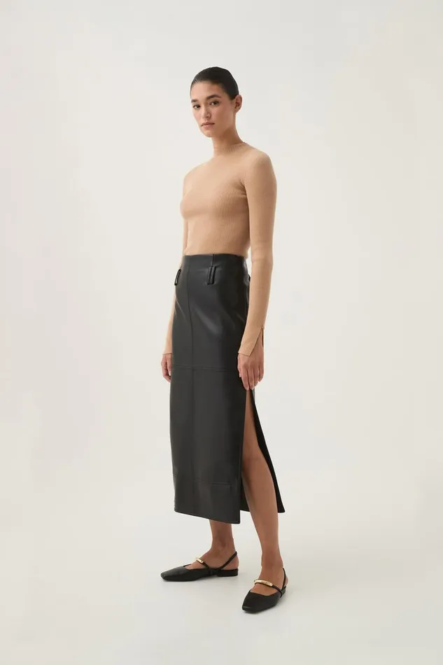 Aje Skirts Aspect Midi Skirt Black 8211 Women
