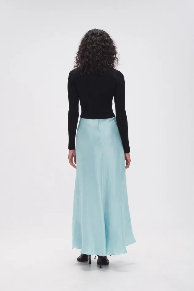 Aje Skirts Moonglade Bias Maxi Skirt Spearmint Blue 8211 Women