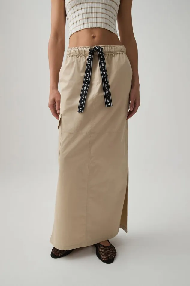 Aje Skirts Panelled Cargo Maxi Skirt 649 On Taupe 8211 Women Aje Skirts Panelled Cargo Maxi Skirt 649 On Taupe 8211 Women