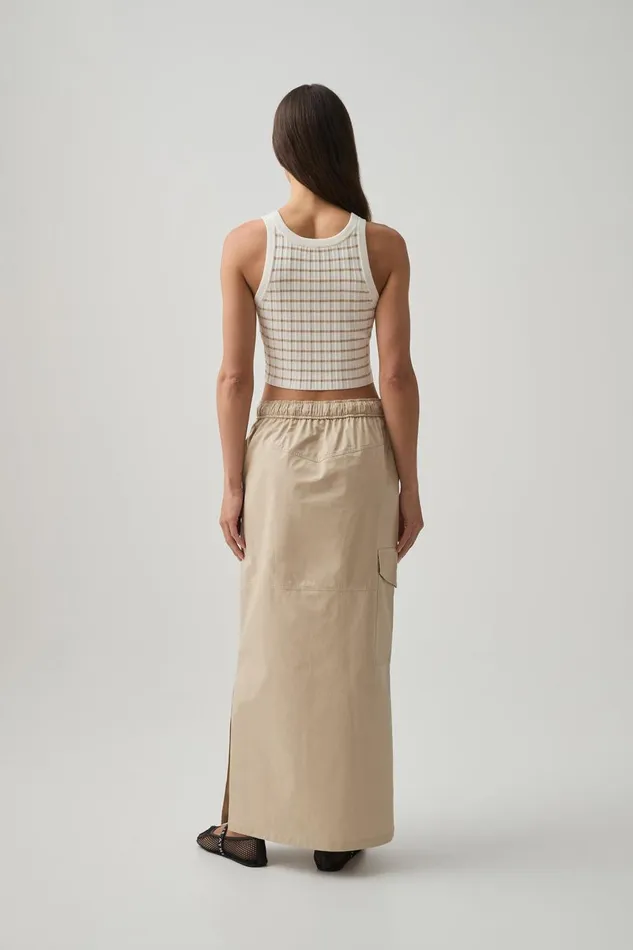 Aje Skirts Panelled Cargo Maxi Skirt 649 On Taupe 8211 Women Aje Skirts Panelled Cargo Maxi Skirt 649 On Taupe 8211 Women