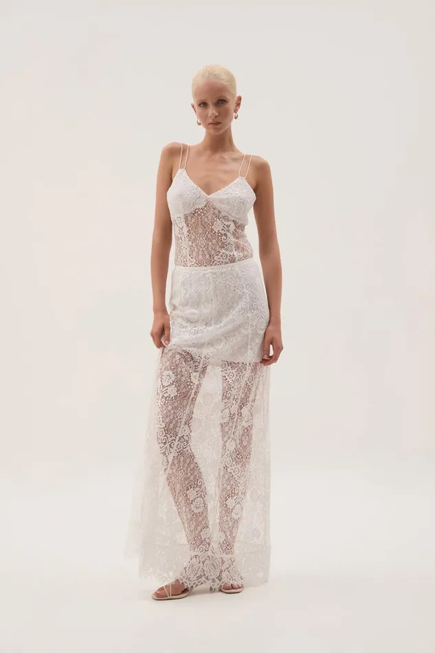 Aje Skirts Pera Maxi Skirt White 8211 Women