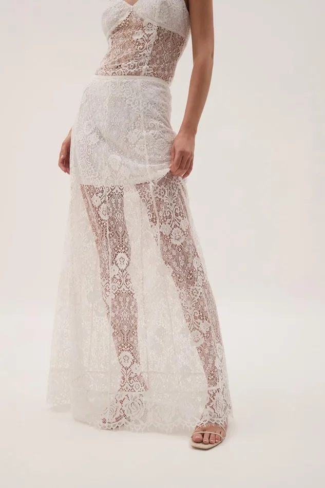 Aje Skirts Pera Maxi Skirt White 8211 Women