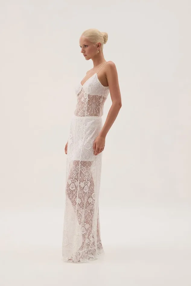 Aje Skirts Pera Maxi Skirt White 8211 Women