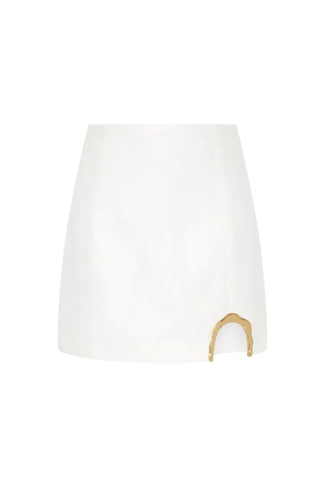 Aje Skirts Sabine Mini Skirt Ivory 8211 Women