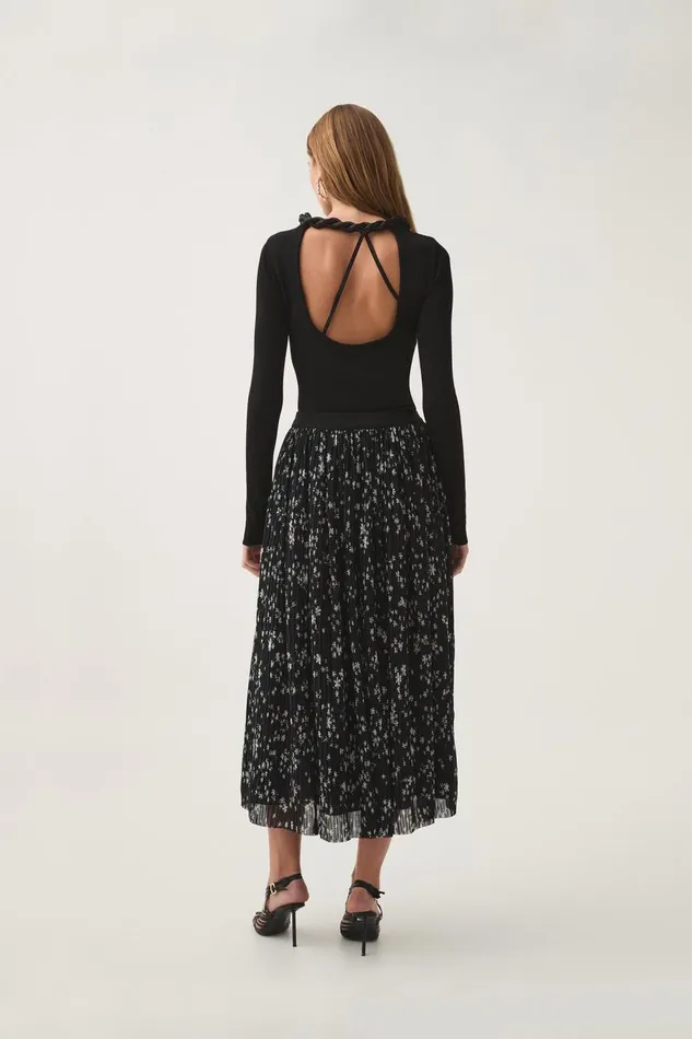 Aje Skirts Starflower Midi Skirt Nightfall Daisies 8211 Women