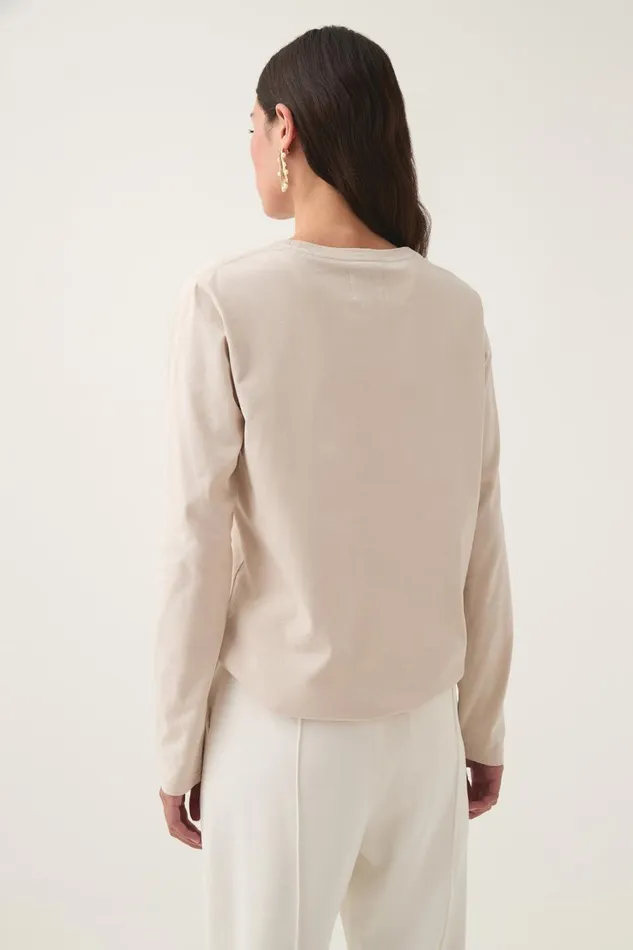 Aje Tees Prophecy Long Sleeve Tee Stonewhite 8211 Women