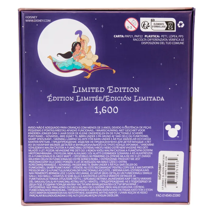 Aladdin Jasmine Princess Series 3 Unisex Loungefly Enamel Pins