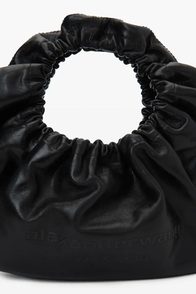 Alexander Wang Bags Women Crescent Small Handle Bag In Crackle Patent Leather WLogo
