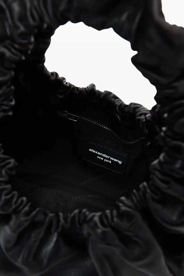 Alexander Wang Bags Women Crescent Small Handle Bag In Crackle Patent Leather WLogo