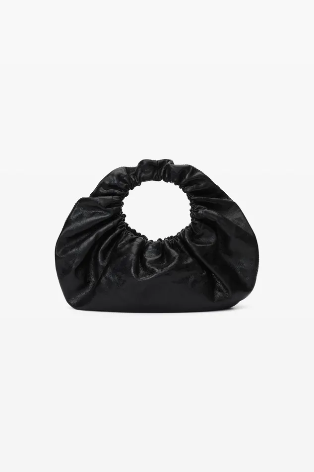 Alexander Wang Bags Women Crescent Small Handle Bag In Crackle Patent Leather WLogo