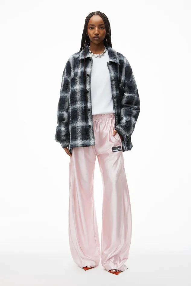 Alexander Wang Pants Women Logo Track Pant With Piping