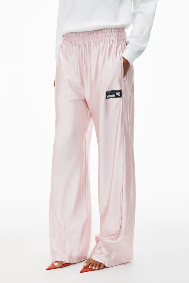 Alexander Wang Pants Women Logo Track Pant With Piping