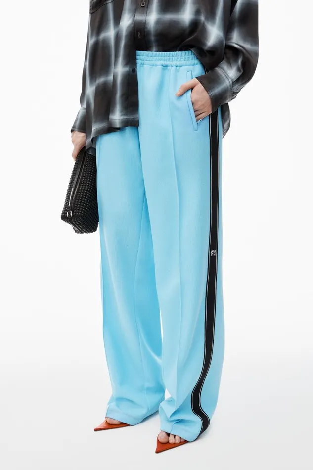 Alexander Wang Pants Women Track Pant With Logo Tape In Pique