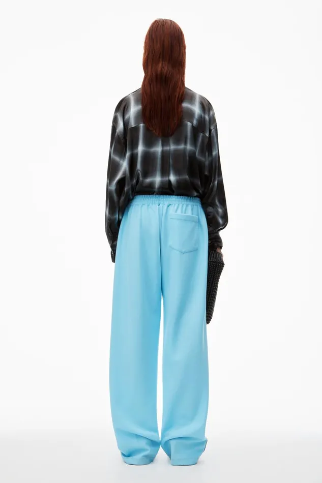 Alexander Wang Pants Women Track Pant With Logo Tape In Pique