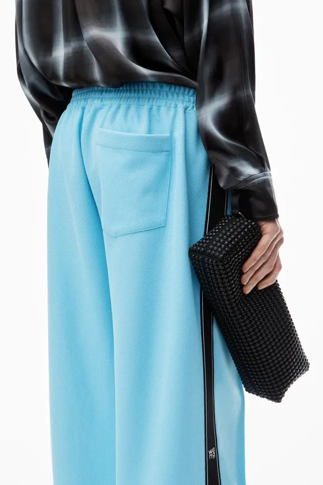 Alexander Wang Pants Women Track Pant With Logo Tape In Pique
