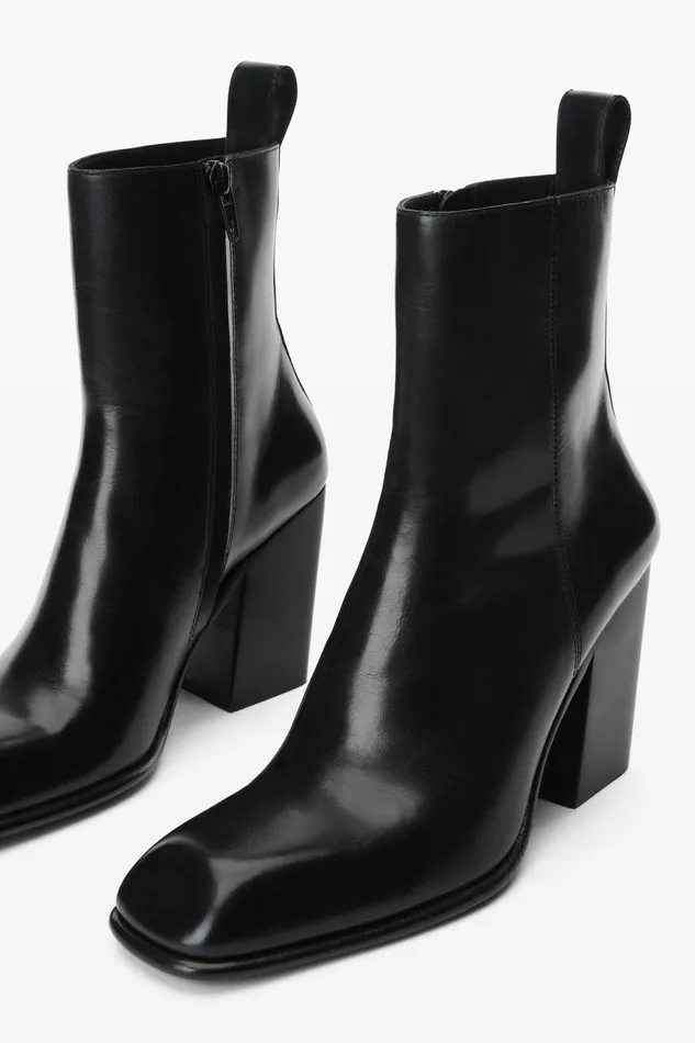 Alexander Wang Shoes Women Throttle 95mm Ankle Boot In Leather