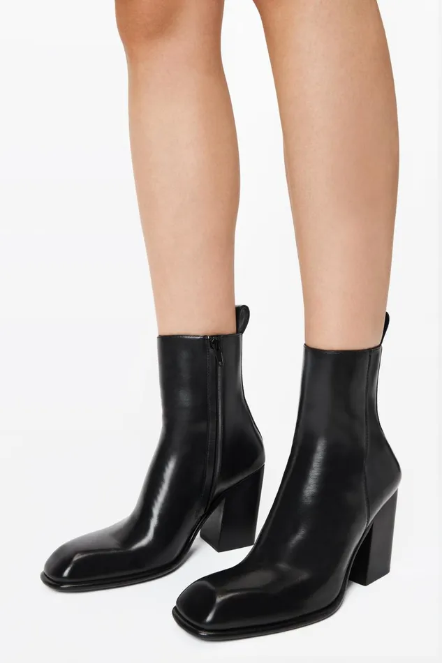 Alexander Wang Shoes Women Throttle 95mm Ankle Boot In Leather