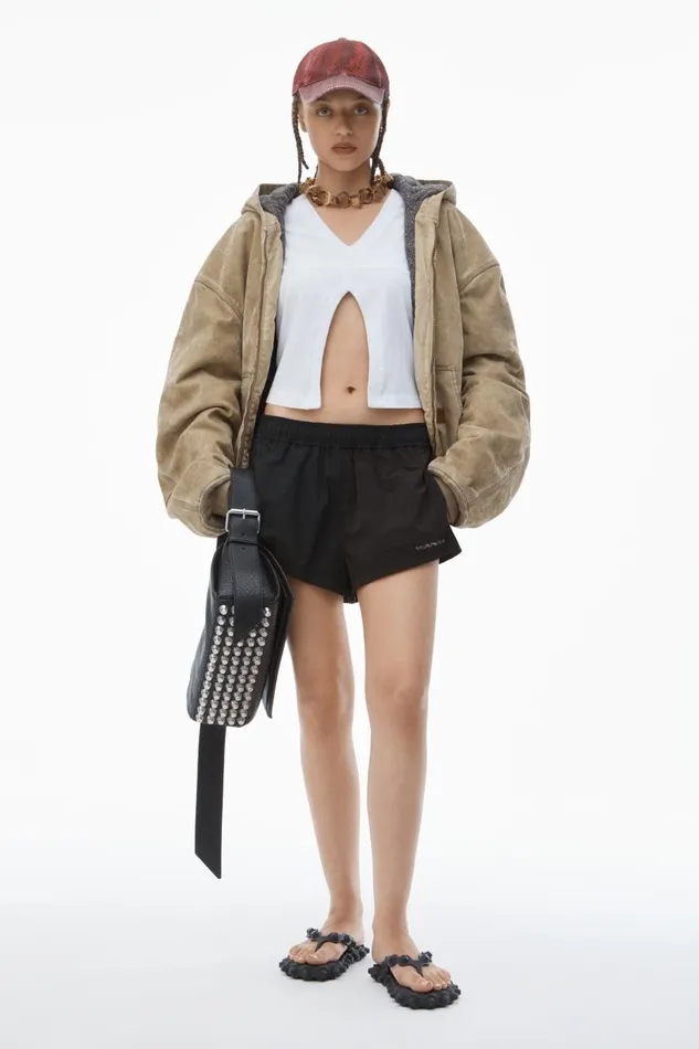Alexander Wang Shorts Women Ruched Track Short