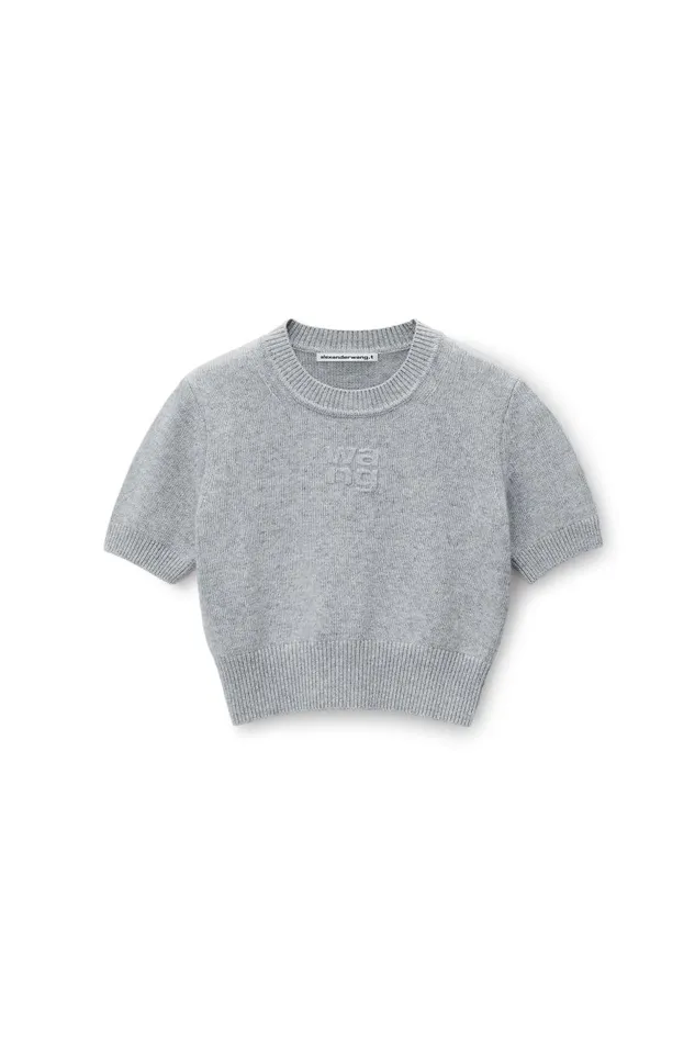 Alexander Wang Sweaters Women Short Sleeve Cropped Pullover