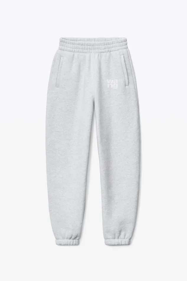 Alexander Wang Sweatpants Women Puff Logo Sweatpant In Structured Terry